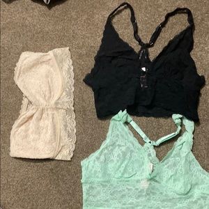 Victoria secret and Aerie bralettes